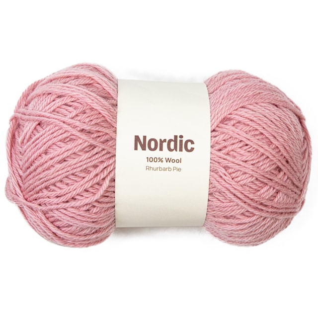 Nordic 100% villa 100 gr Raparperipiirakka dusty vaaleanpunainen A832  Adlibris
