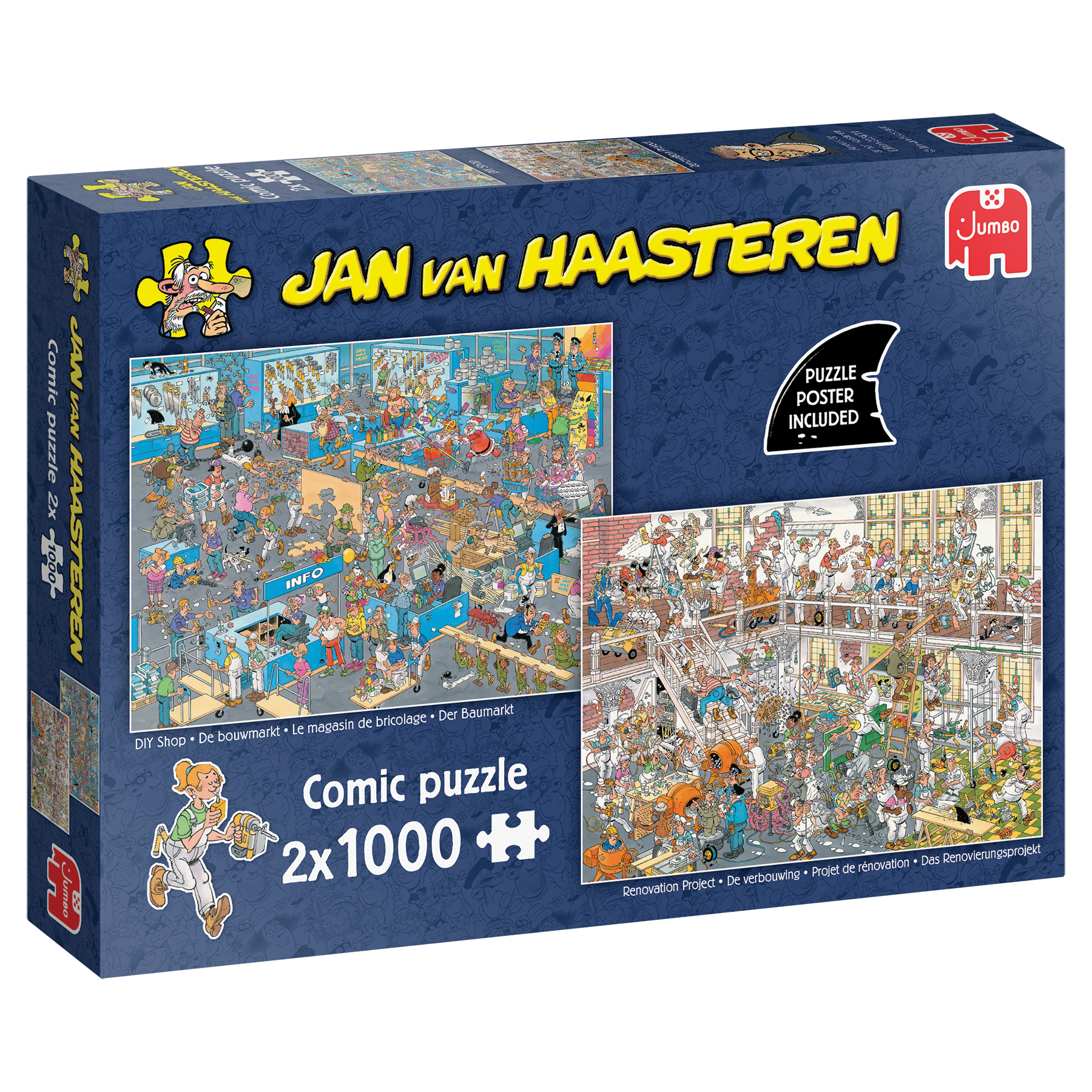 Jan Van Haasteren DIY Shop & Renovation project Pussel 2x1000 bitar