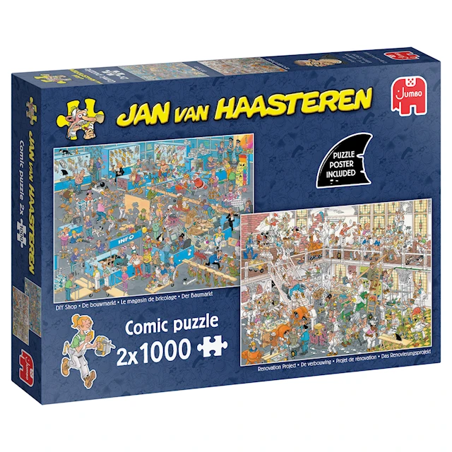 Jan Van Haasteren DIY Shop & Renovation project Pussel 2x1000 bitar