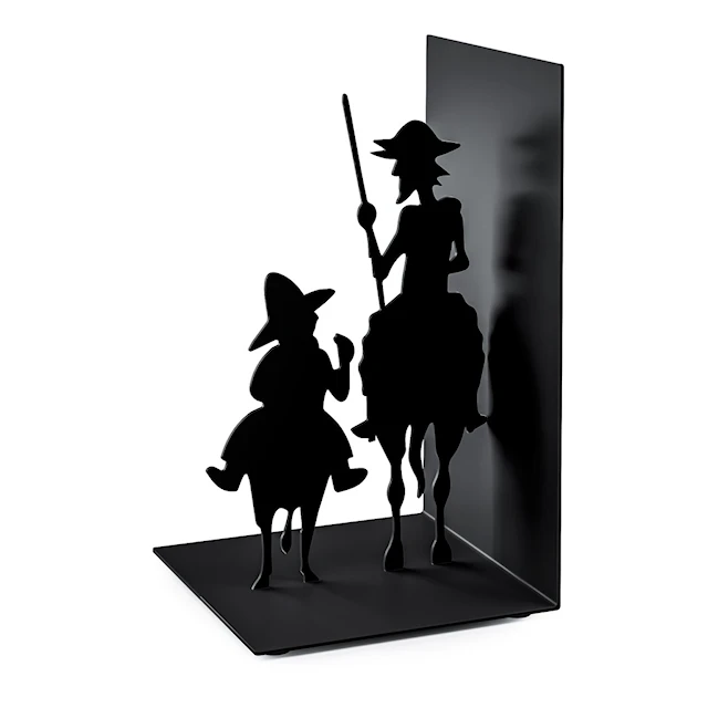 Bookend Don Quijote Black Metal Balvi