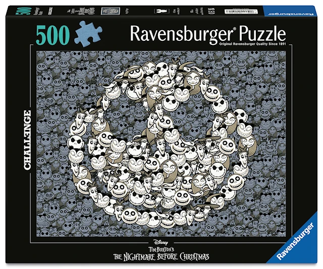 Nightmare Before Christmas Julpussel 500 Bitar, Ravensburger