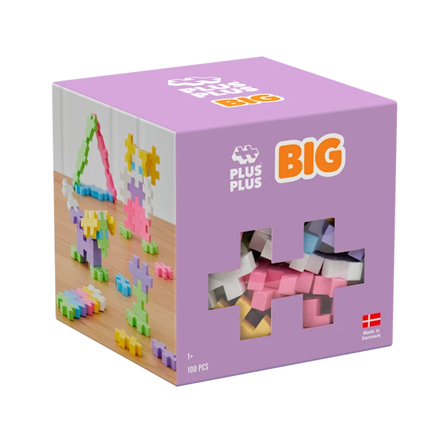 BIG Pastell Mix 100 bitar Plus-Plus