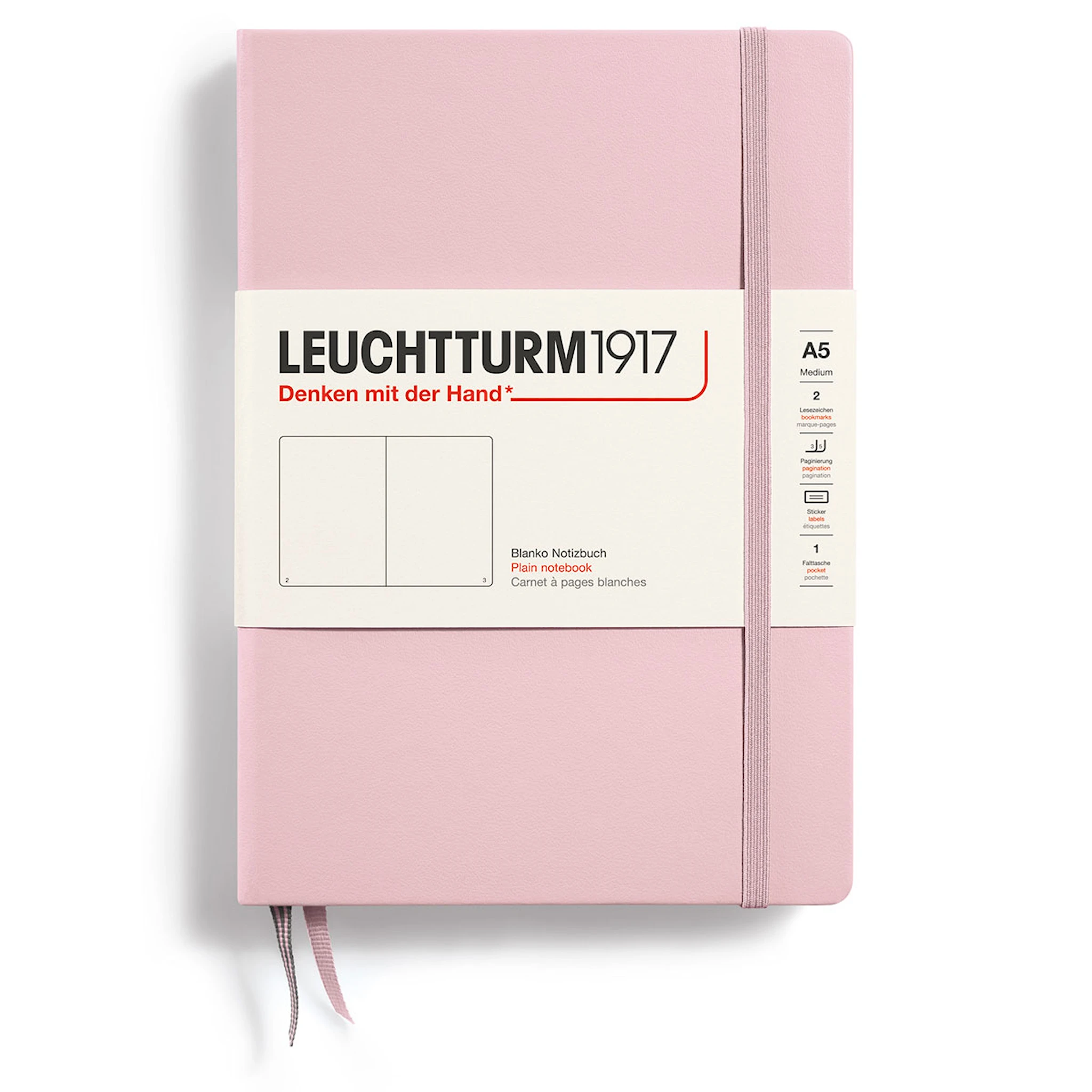Produktbilde for Notatbok A5 Hard Ulinjert Pudder Leuchtturm1917