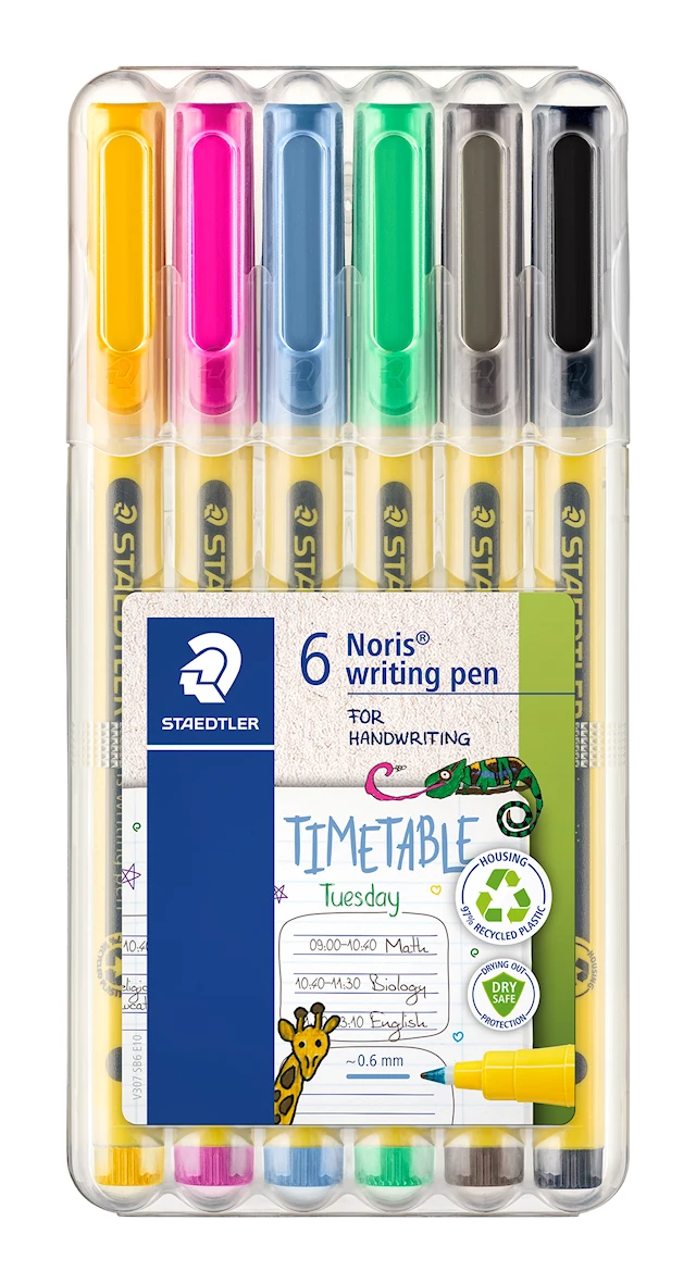 Noris Fineliner 0,6 MM 6-pack Staedtler