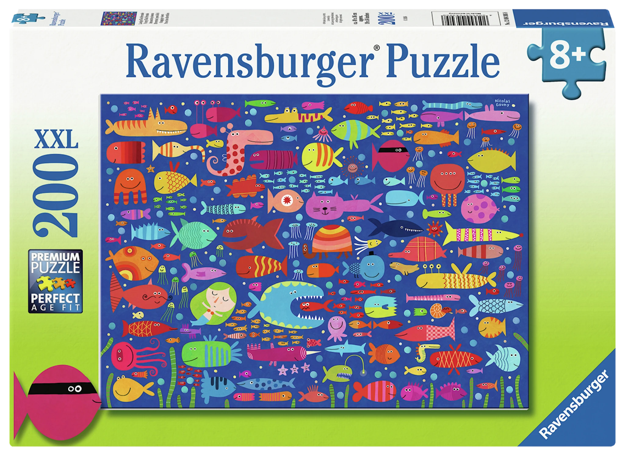 Tuotekuva ille Funny Fish Friends Palapeli XXL 200 palaa Ravensburger