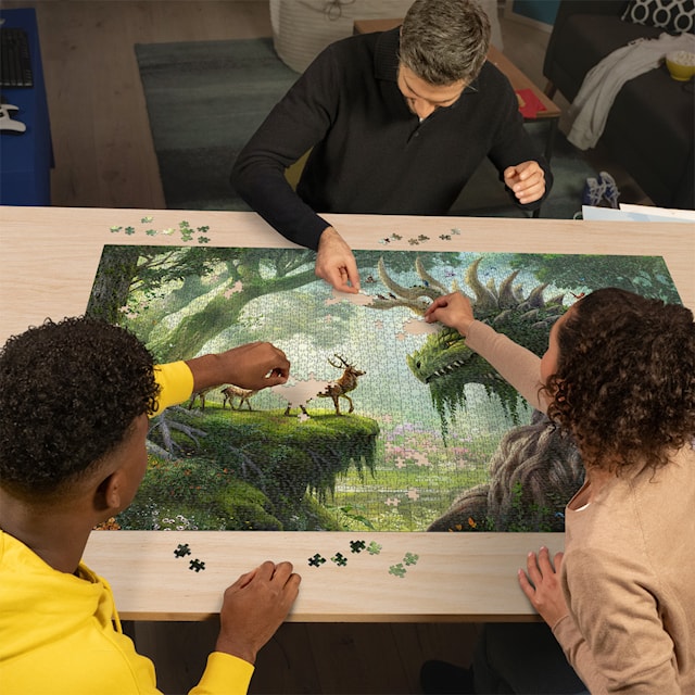 Produktbilde 3 for Puslespill The Forest Dragon awakes 3000 brikker, Ravensburger