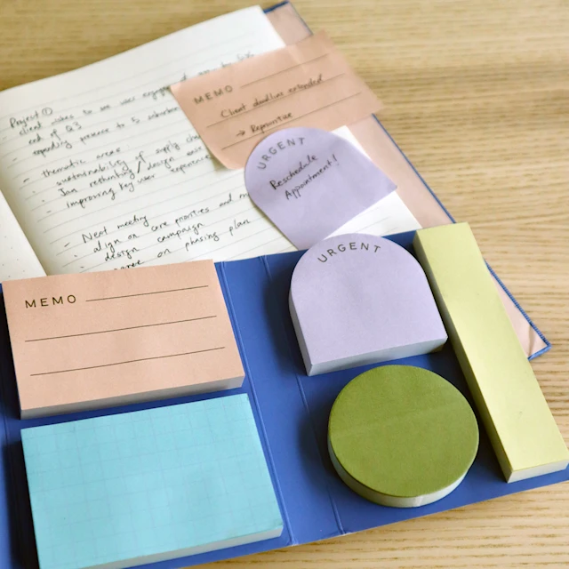 Notisblock Sticky Notes 5-pack Inkerie