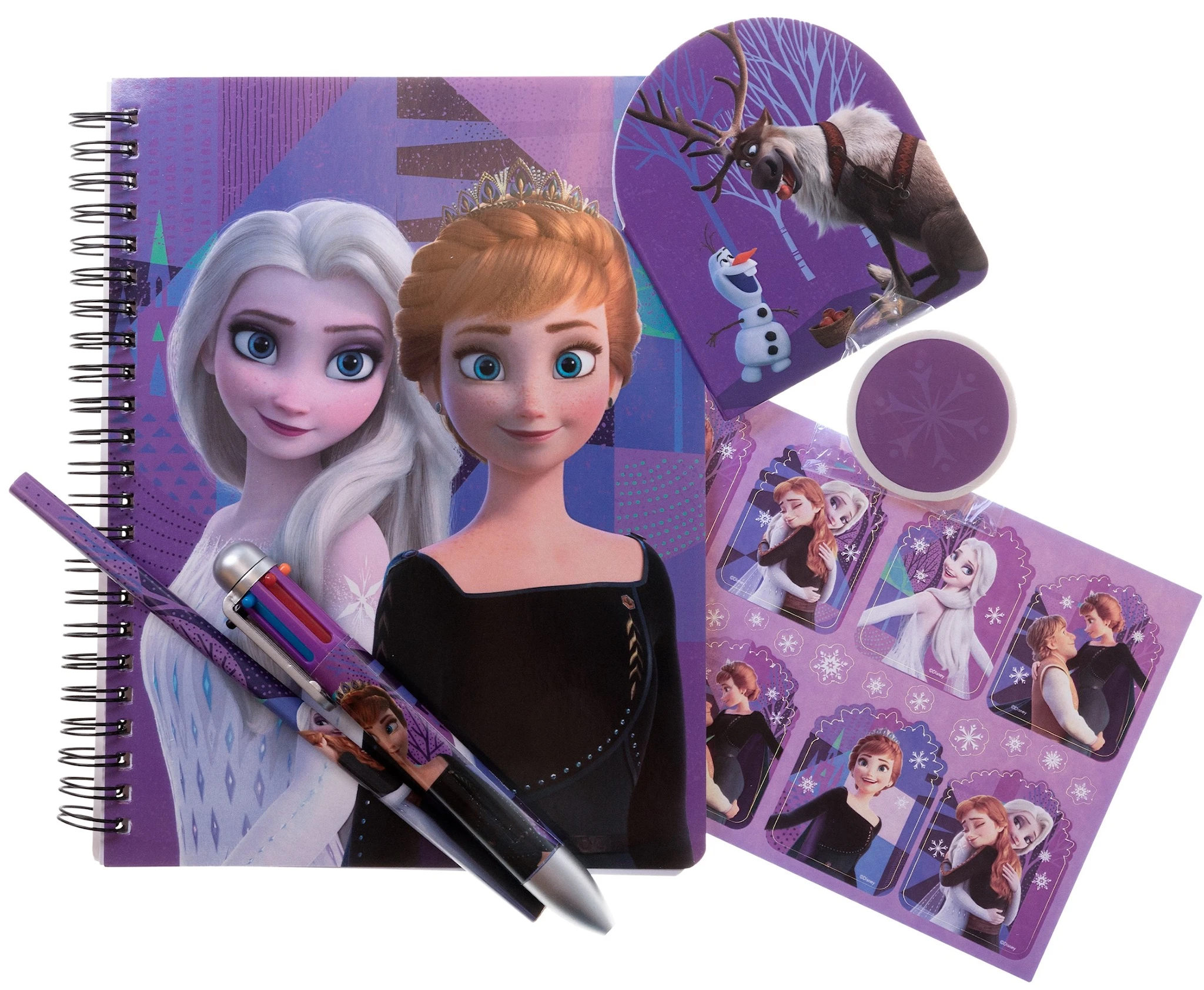 Produktbild för Frozen Skrivset med flerfärgspenna