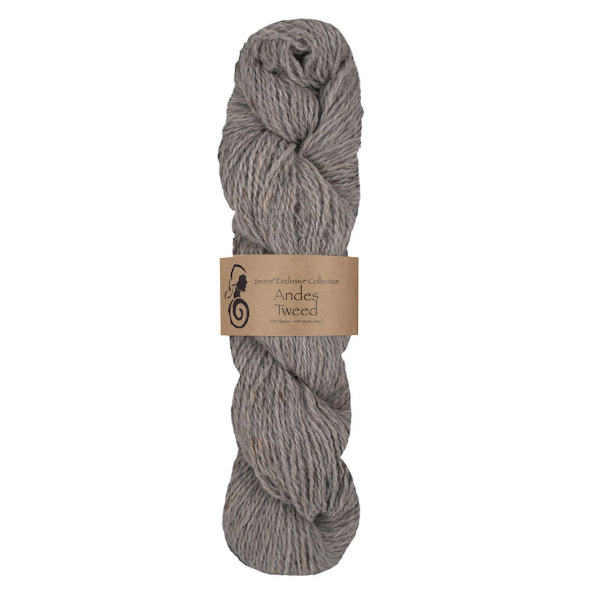 Tuotekuva ille Andes Tweed alpakka, villa 50 g Vaaleanharmaa 213, Viking Snorre
