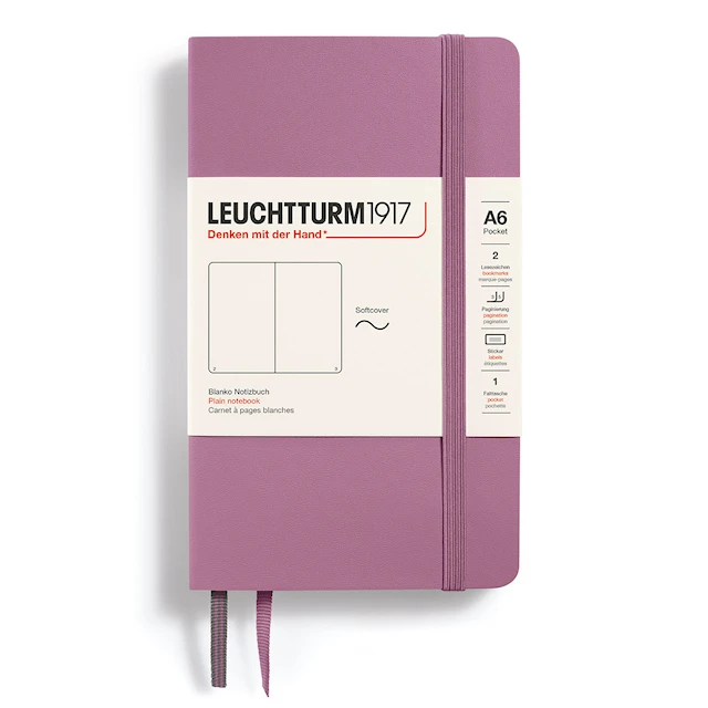 Anteckningsbok A6 Soft Olinjerad Dusty Rose Leuchtturm 1917