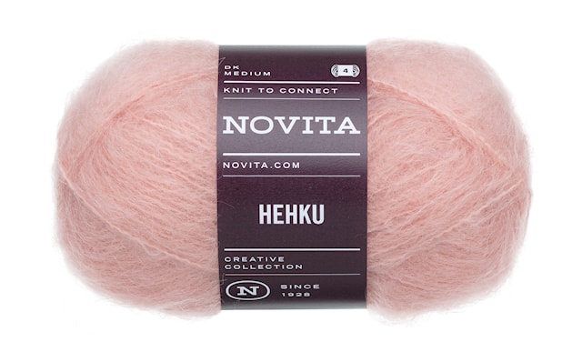 Hehku Garn Mohair Ullmix 50g Rose Water 504 Novita