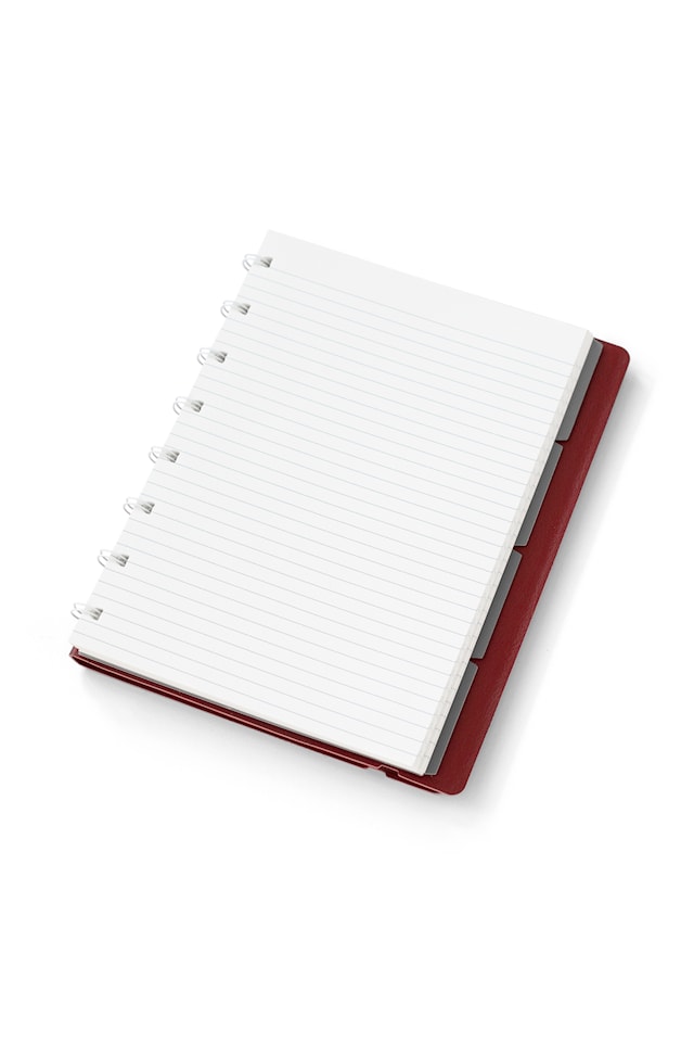 Tuotekuva 4 - Muistikirja A5 Viivoitettu Viininpunainen Filofax