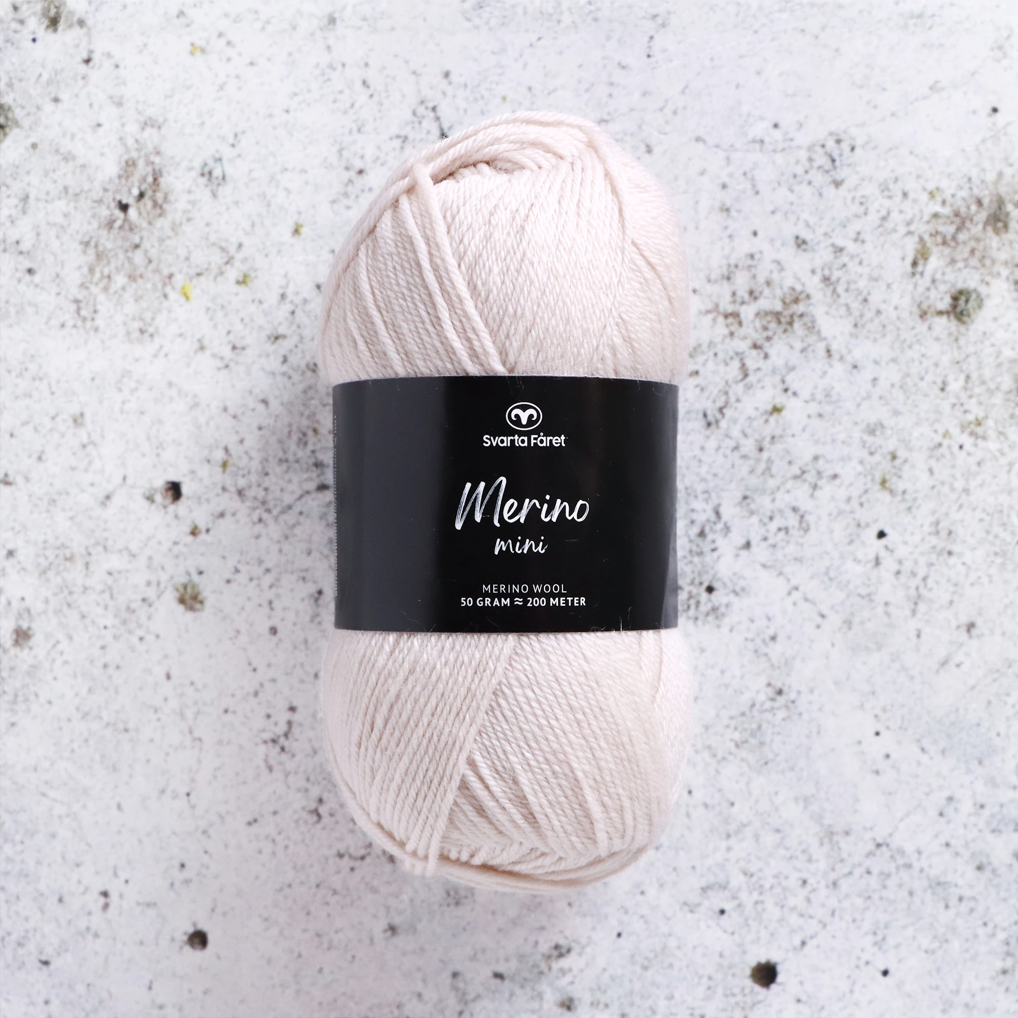 Tuotekuva ille Merino Mini 50g Shepherd's Grey (24), Svarta Fåret