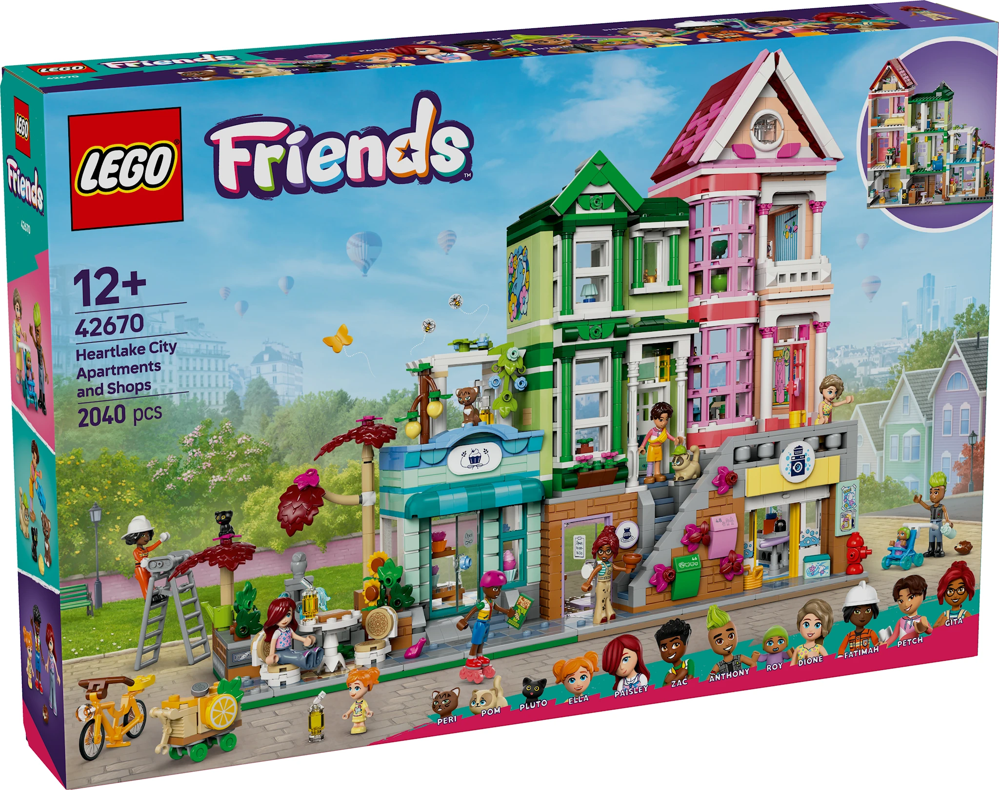 Tuotekuva ille Heartlake Cityn asunnot ja liiketilat LEGO® Friends (42670)
