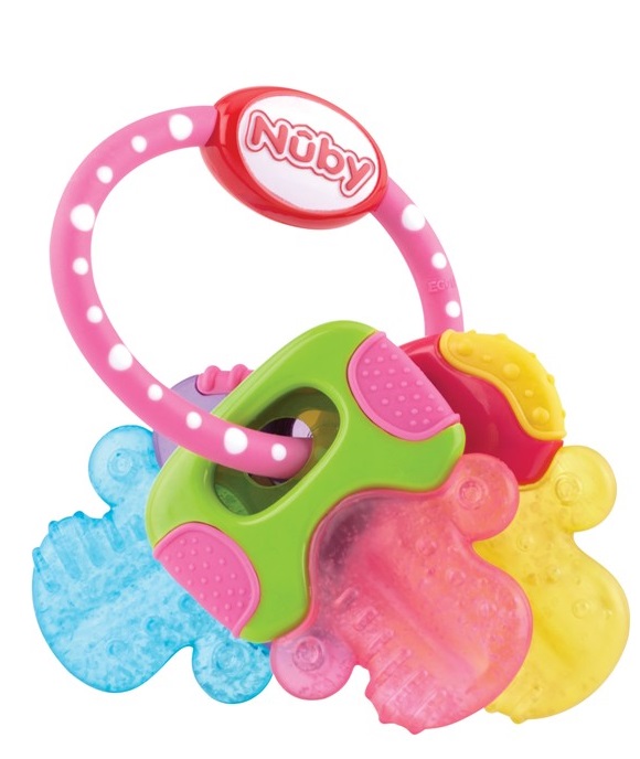 Bitleksak IcyBite Nycklar Rosa/Blå/Gul Nûby
