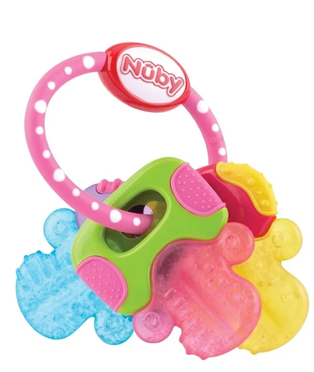 Bitleksak IcyBite Nycklar Rosa/Blå/Gul Nûby