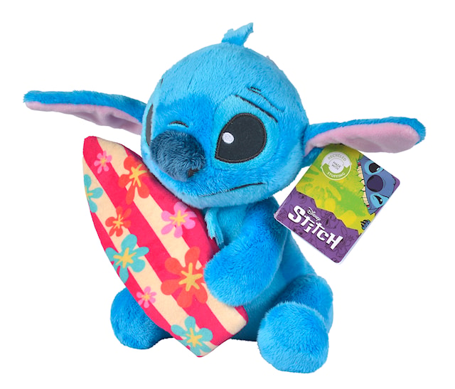 Produktbild 3 för Stitch med surfbräda Gosedjur 25 cm Disney