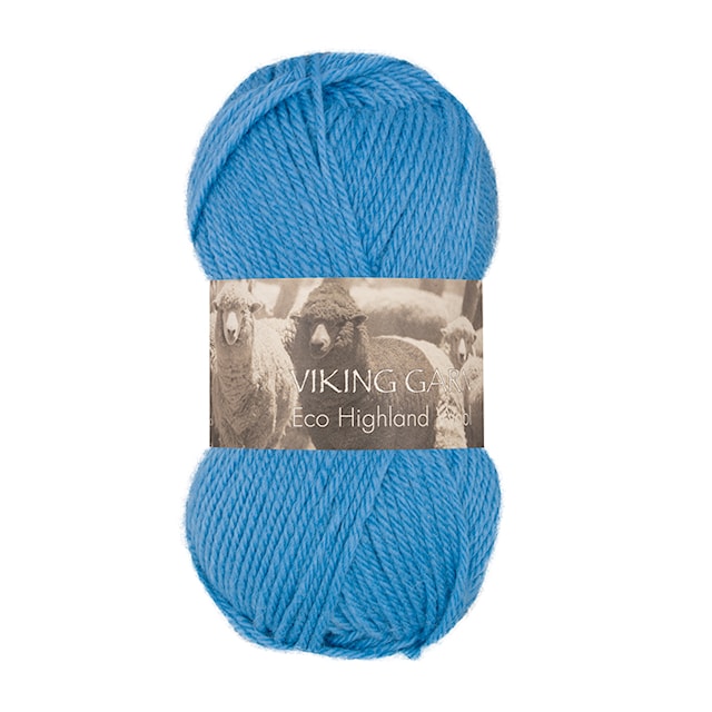 Highland Eco Wool 50 g Blue 223 Viking Garn