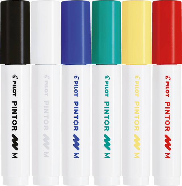 Produktbilde 4 for Pintor DIY-tusjer 6 stk. Ass Regular Mix - Medium