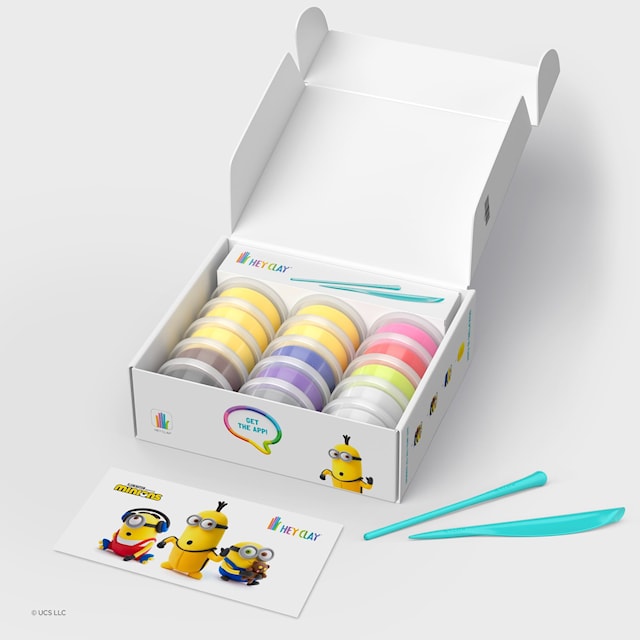 Tuotekuva 2 - Muovailu Minionit Eläimet ilmakuivaava 15-pakkaus Hey Clay