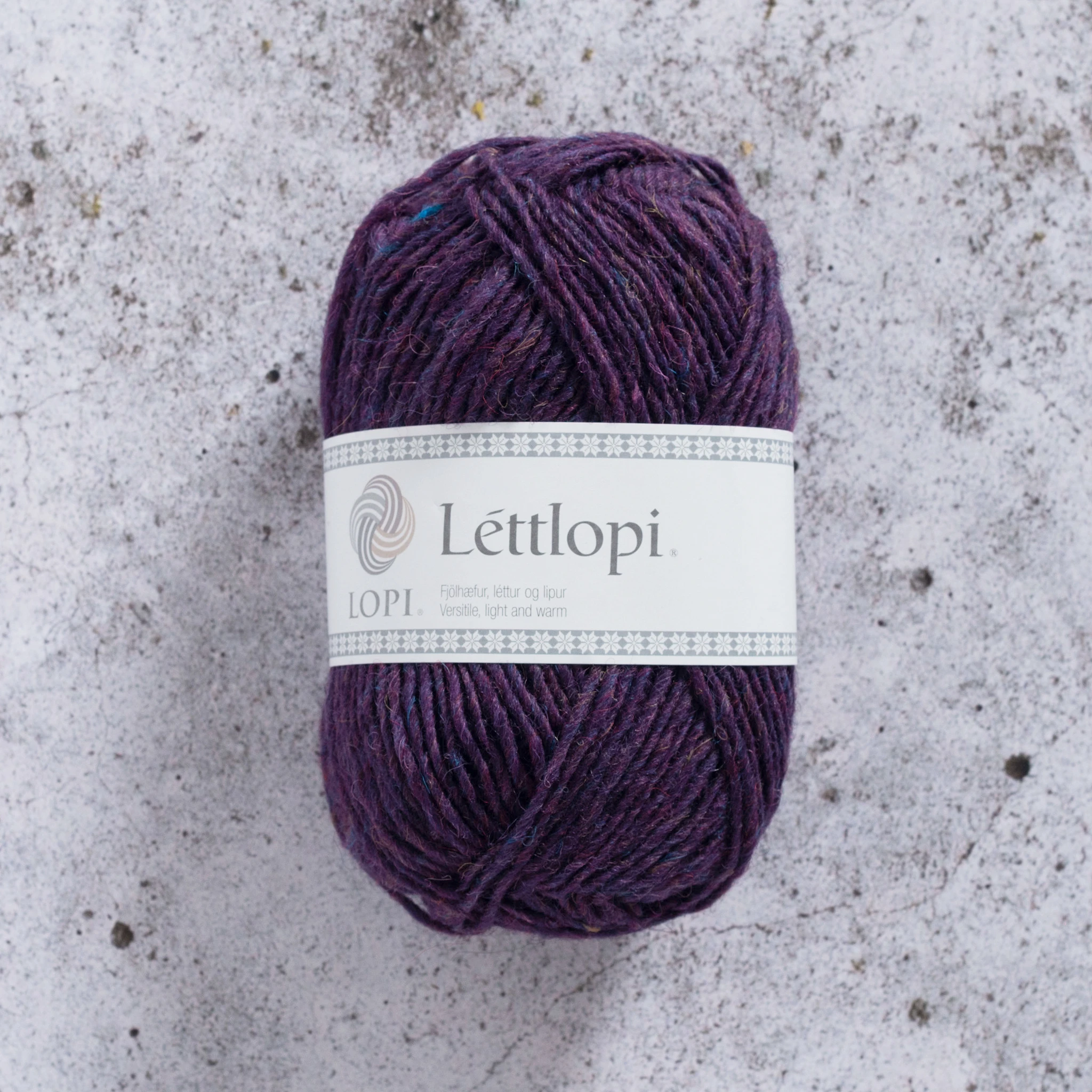 Tuotekuva ille Léttlopi Villalanka 50 g Meleerattu liila (1414) Istex