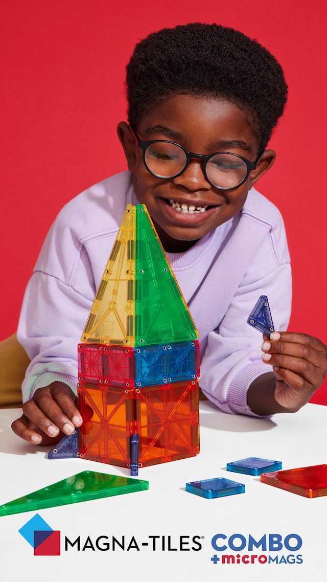 Produktbilde 5 for MicroMAGS Combo 62 deler Magna-Tiles