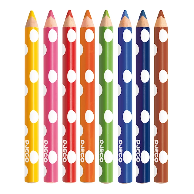Värikynät pienimmille 8 kpl Djeco
