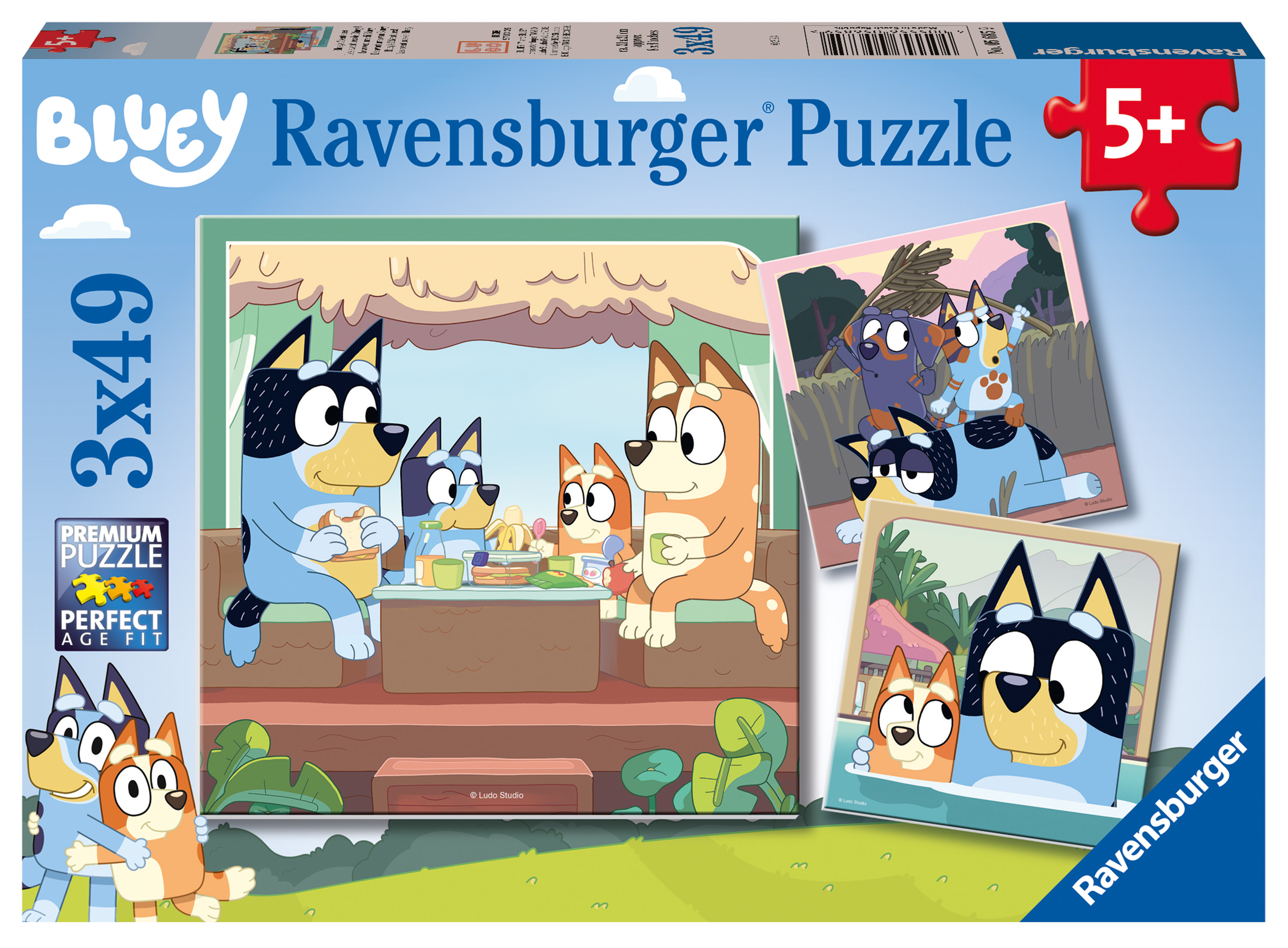 Bluey Palapeli 3x49 palaa Ravensburger