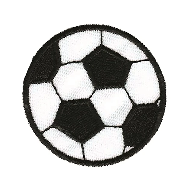 Applikointikuva Jalkapallo 4,5 cm Trend-Tex
