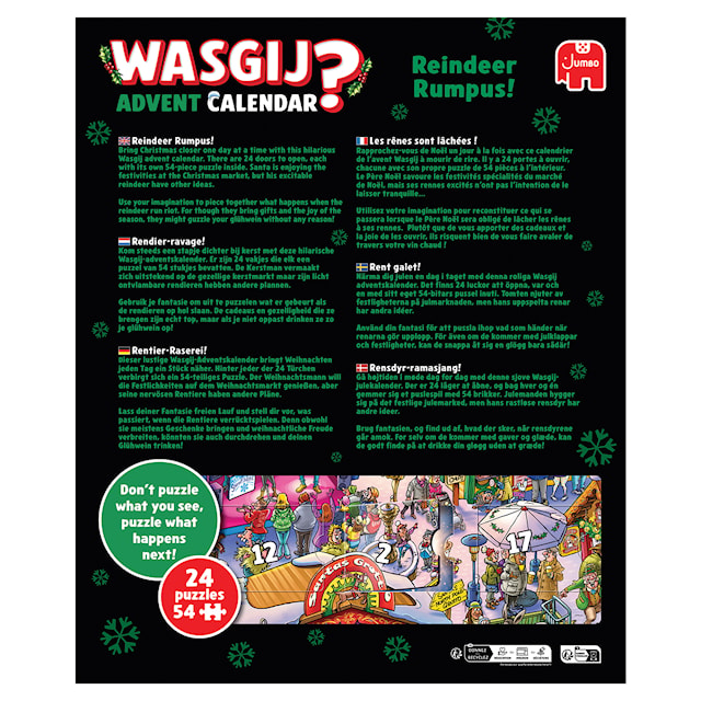 Produktbilde 5 for Adventskalender Puslespillkalender Wasgij 2025