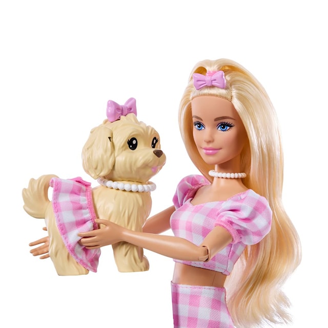 Tuotekuva 2 - Barbie Twinning Looks -nukke ja lemmikki Pink
