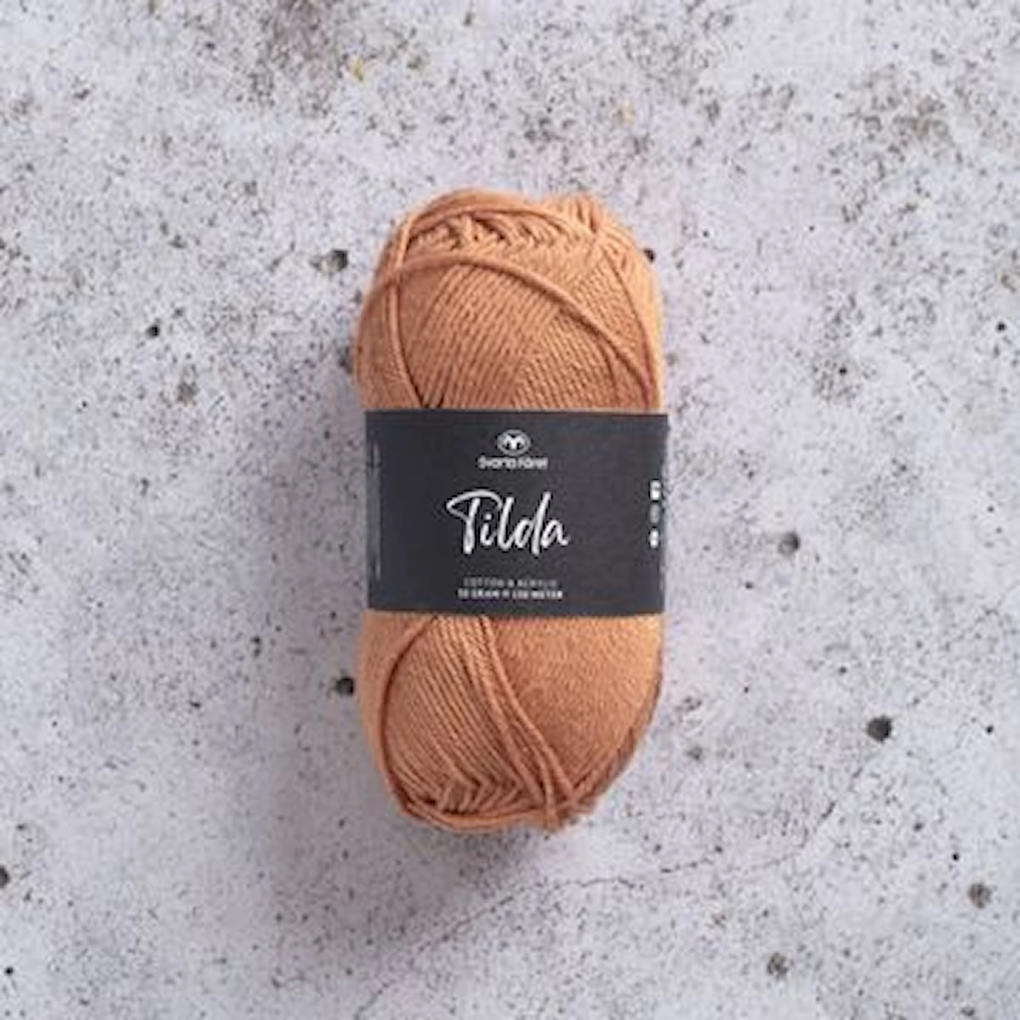 Produktbild för Tilda Garn Bomullsmix 50g Svarta Fåret