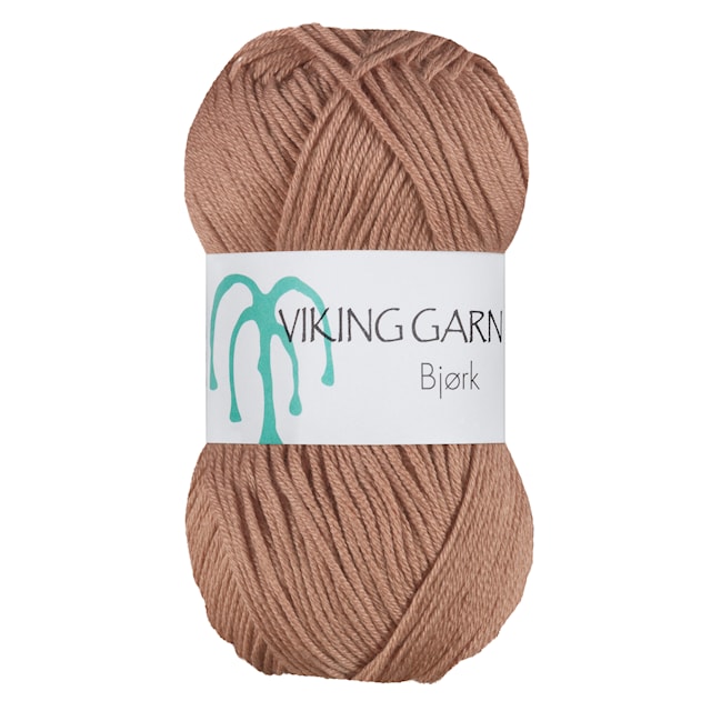 Bjørk 50 g Brunrosa 581 Viking Garn