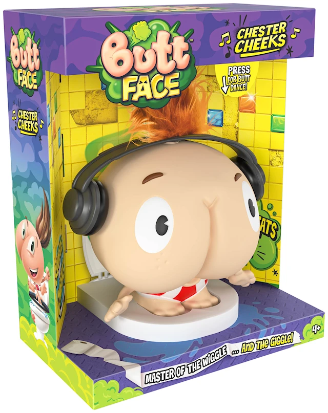 Butt Face Chester Cheeks piereskelyhahmo Goliath