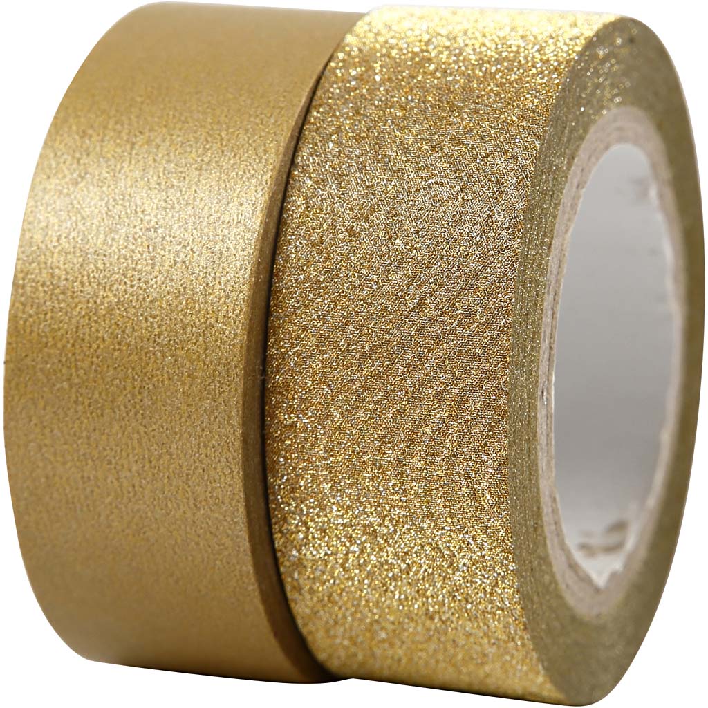 Washitejp Guld 15 mm x 5 m 2-pack