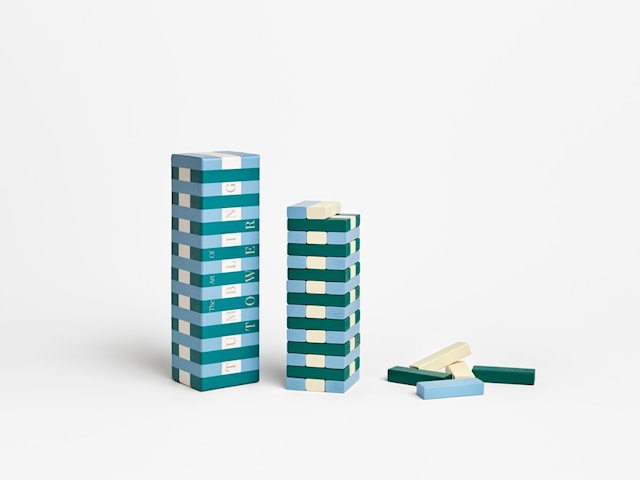 Produktbilde 1 for Play Tumbling Towers Green/Blue Printworks