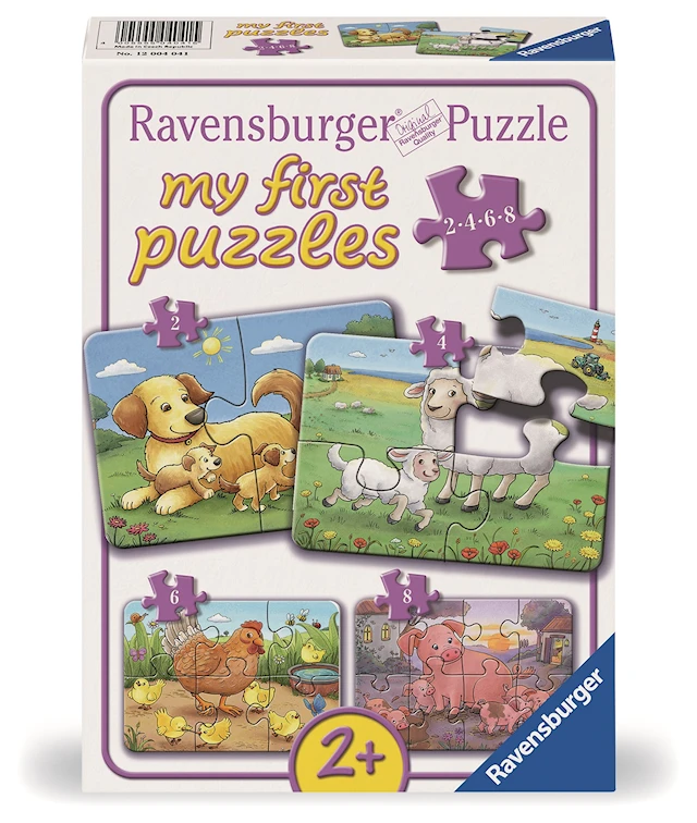 Farm Animal Families 2/4/6/8p Ravensburger