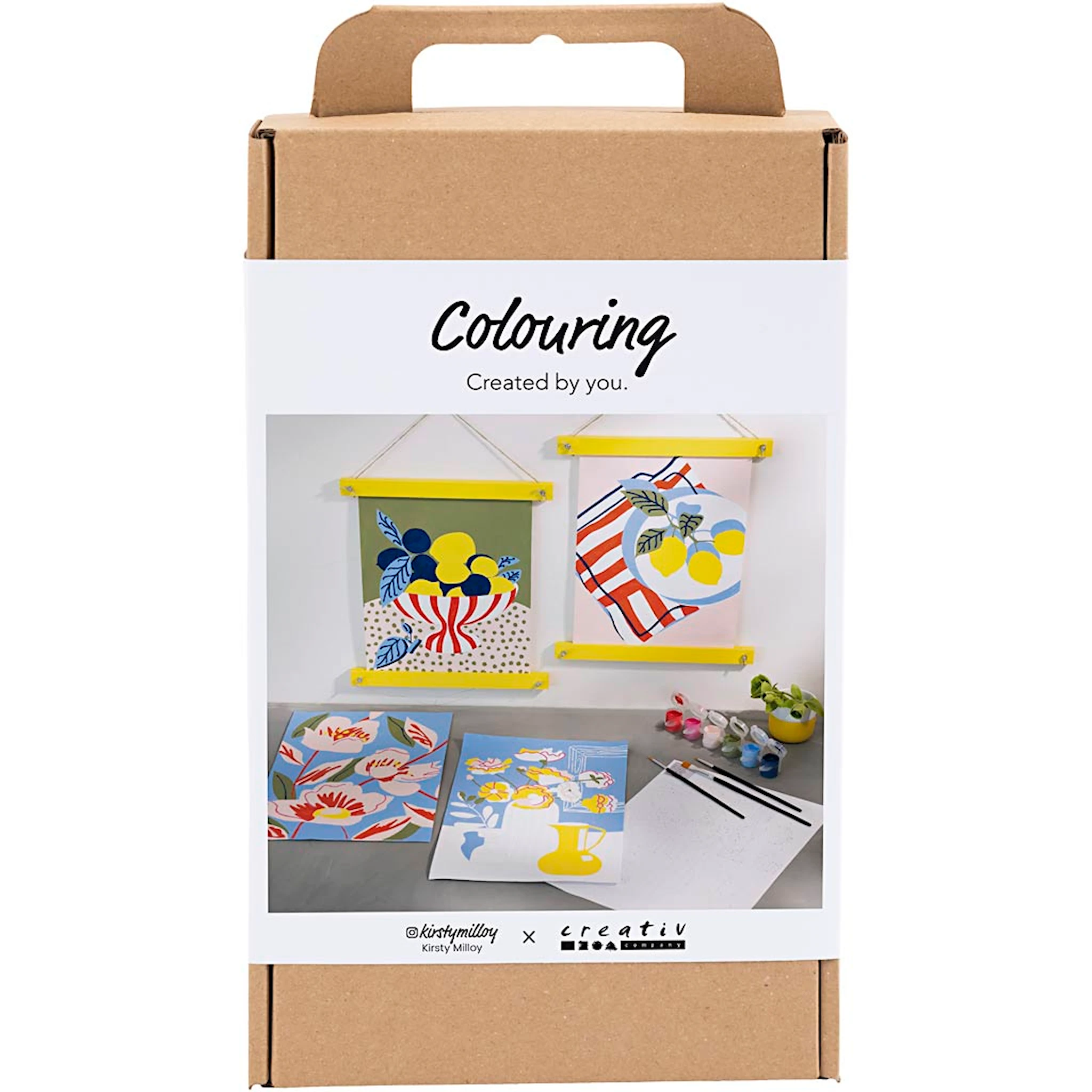 Produktbilde for DIY Kit Fargelegging, Mal etter tall, akrylmaling, 1 pk.