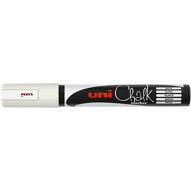 Tuschpennor Chalk Marker 1,8-2,5 mm Vit 1 st