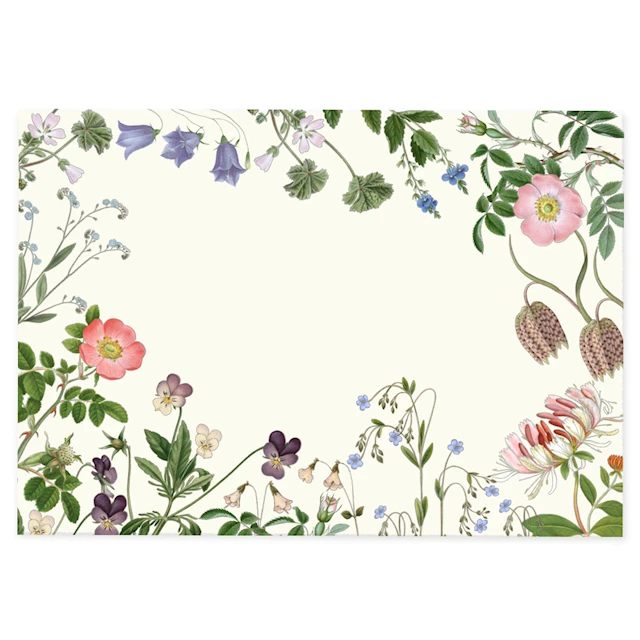 Bordstablett Wildflower 2-sidig 42x30 cm Gullers