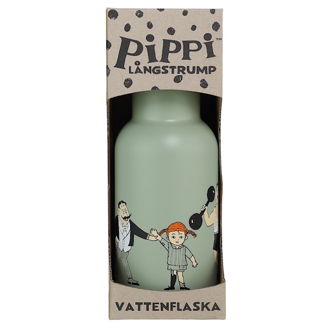 Tuotekuva 5 - Peppi Pitkätossu Sirkus Vesipullo Vihreä Rätt Start