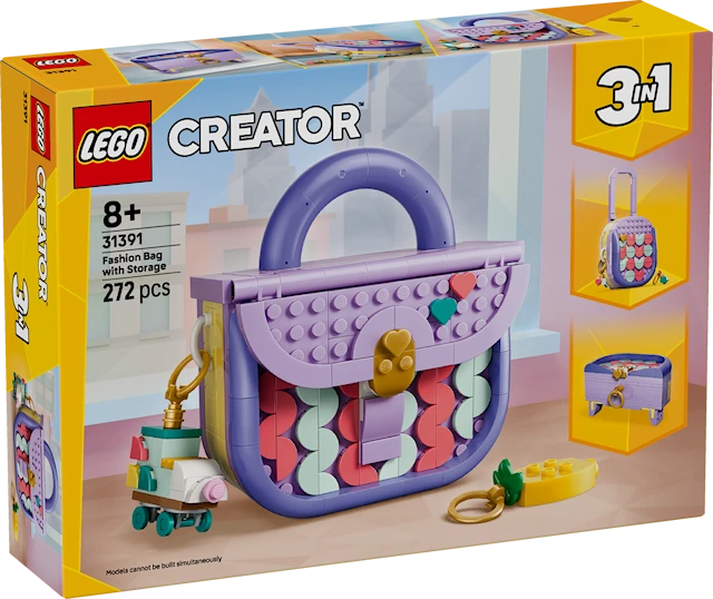 Muodikas laukku ja säilytysrasia LEGO® Creator (31391)