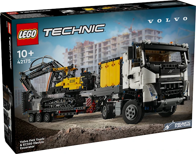 Volvo FMX ‑kuorma-auto ja EC230 Electric ‑kaivukone LEGO® Technic (42175)
