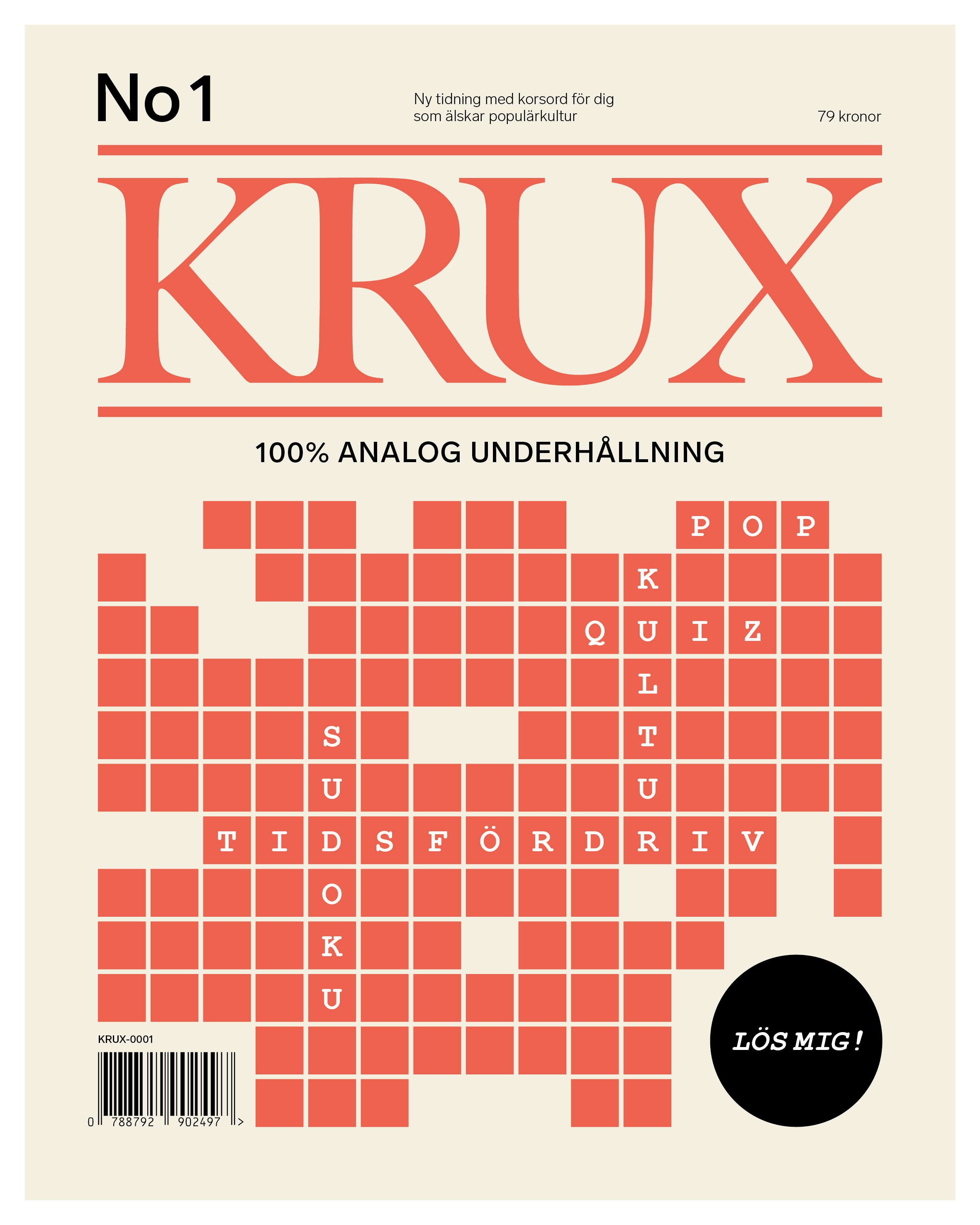 Krux nr 1 Korsordstidning KRUX