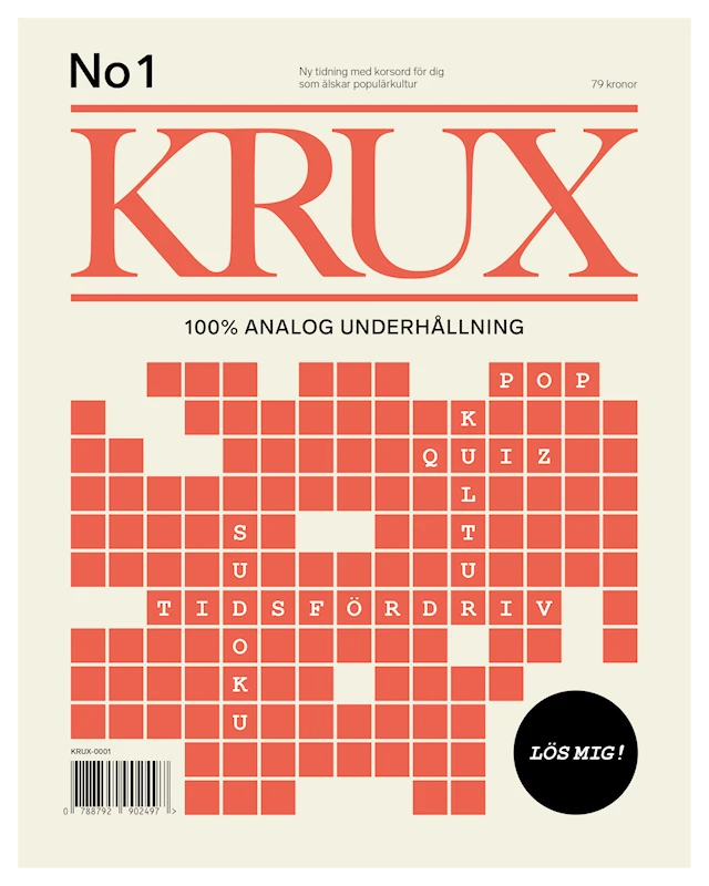 Krux nr 1 Korsordstidning KRUX