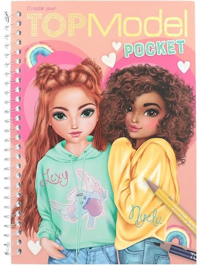 Målarbok Fickmålarbok Nyela & Lexy TOPModel