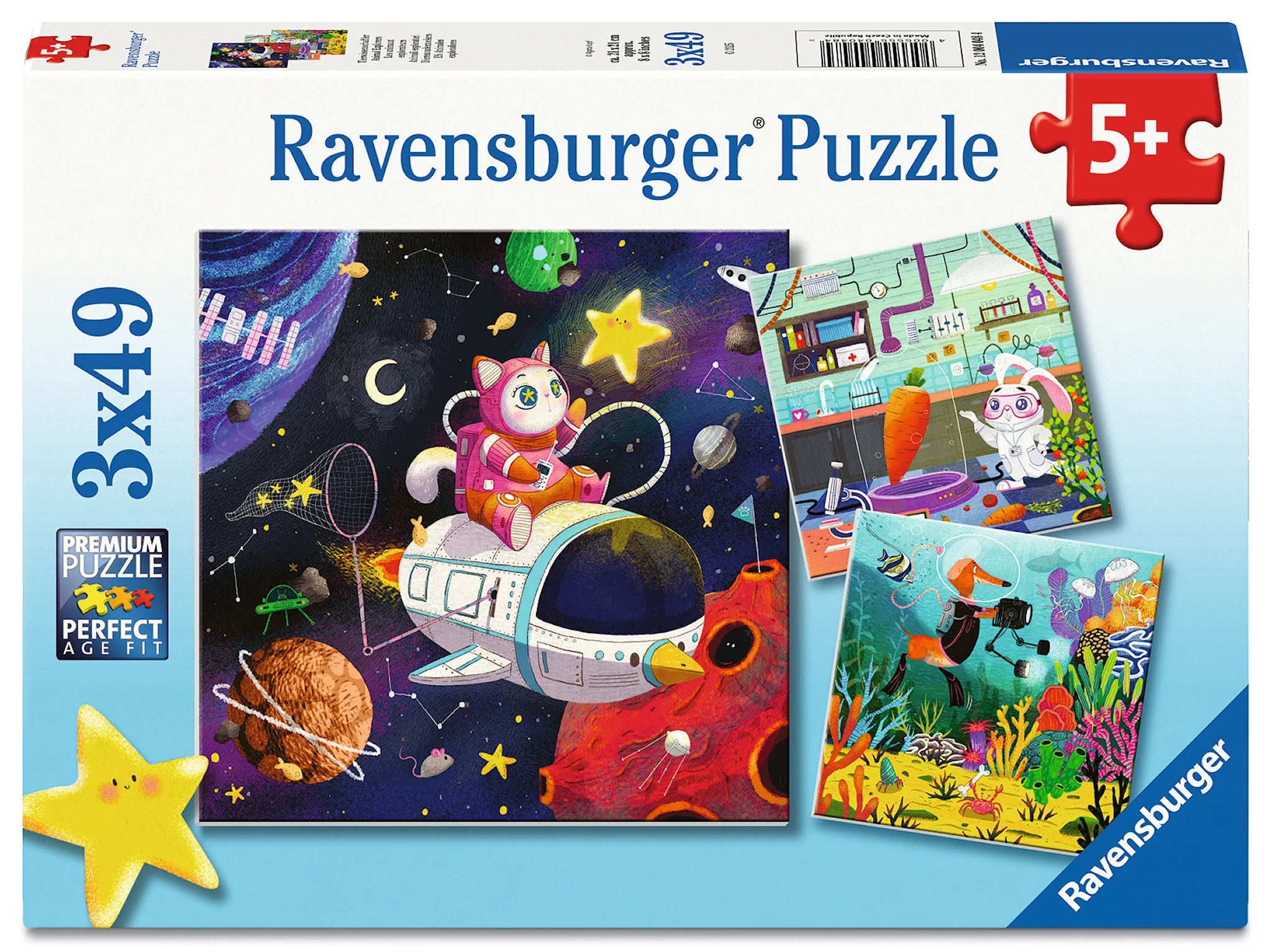 Tuotekuva ille Palapeli Kids in Science 3x49 palaa, Ravensburger