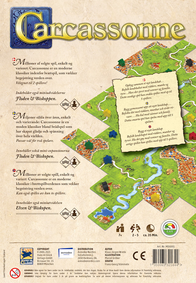 Produktbilde 3 for Spill Carcassonne (SE/NO/DK)