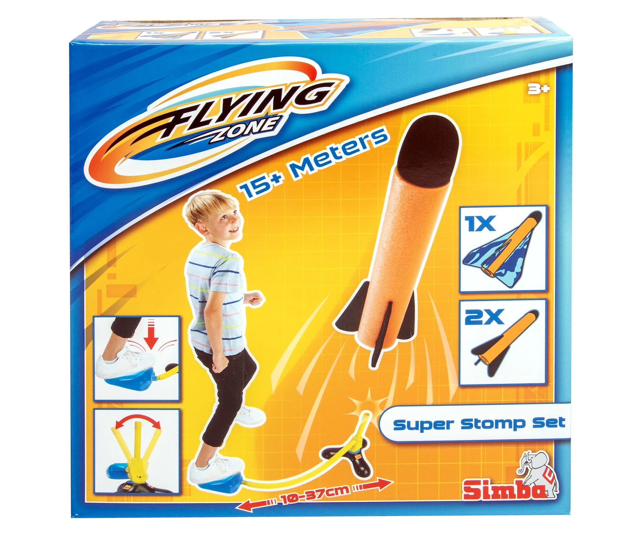 Produktbild för Super Stomp Set Raket och Flygplan Simba Toys