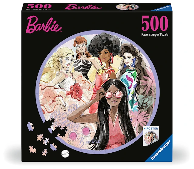Barbie Circular Pussel 500 bitar, Ravensburger